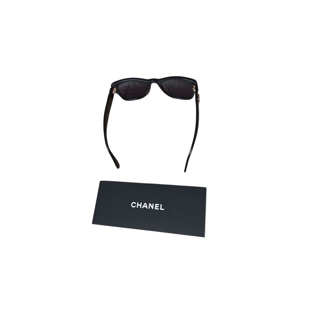 Chanel Sunglasses 02462 90405 Black CC Logo Italy w Box Authentic Designer - Picture 8 of 16